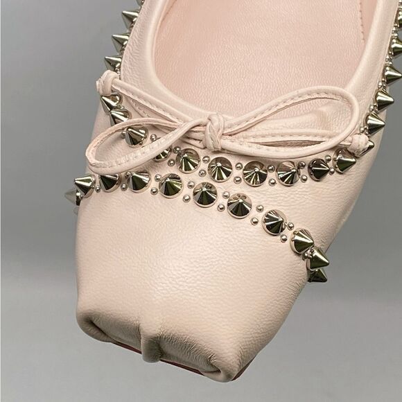 Christian Louboutin Mamadrague Spikes Red Sole Ballerina Flats size 39 - Picture 8 of 15
